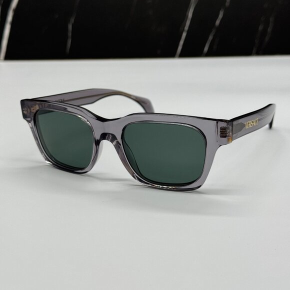 NEW VERSACE VE4486 5510/71 SUNGLASSES UNISEX GREY/GREEN VE4486 5510/71 EYEWEAR main image 9